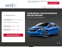 Tablet Screenshot of carhiremauritius.com